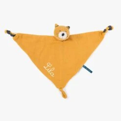 Moulin Roty Doudou Lange à Broder Chat Moutarde Lulu -Moulin Roty 666025 0 gris 1