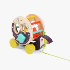 Moulin Roty Boîte à Formes à Tirer Pakou -Moulin Roty 668365 14 gris