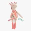 Moulin Roty Doudou-hochet Girafe 2 Moulin Roty Doudou-hochet Girafe -Moulin Roty 669025 1 2 gris