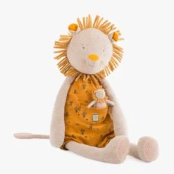 Moulin Roty Peluche Géante Lion Et Son Doudou -Moulin Roty 669026 2 gris