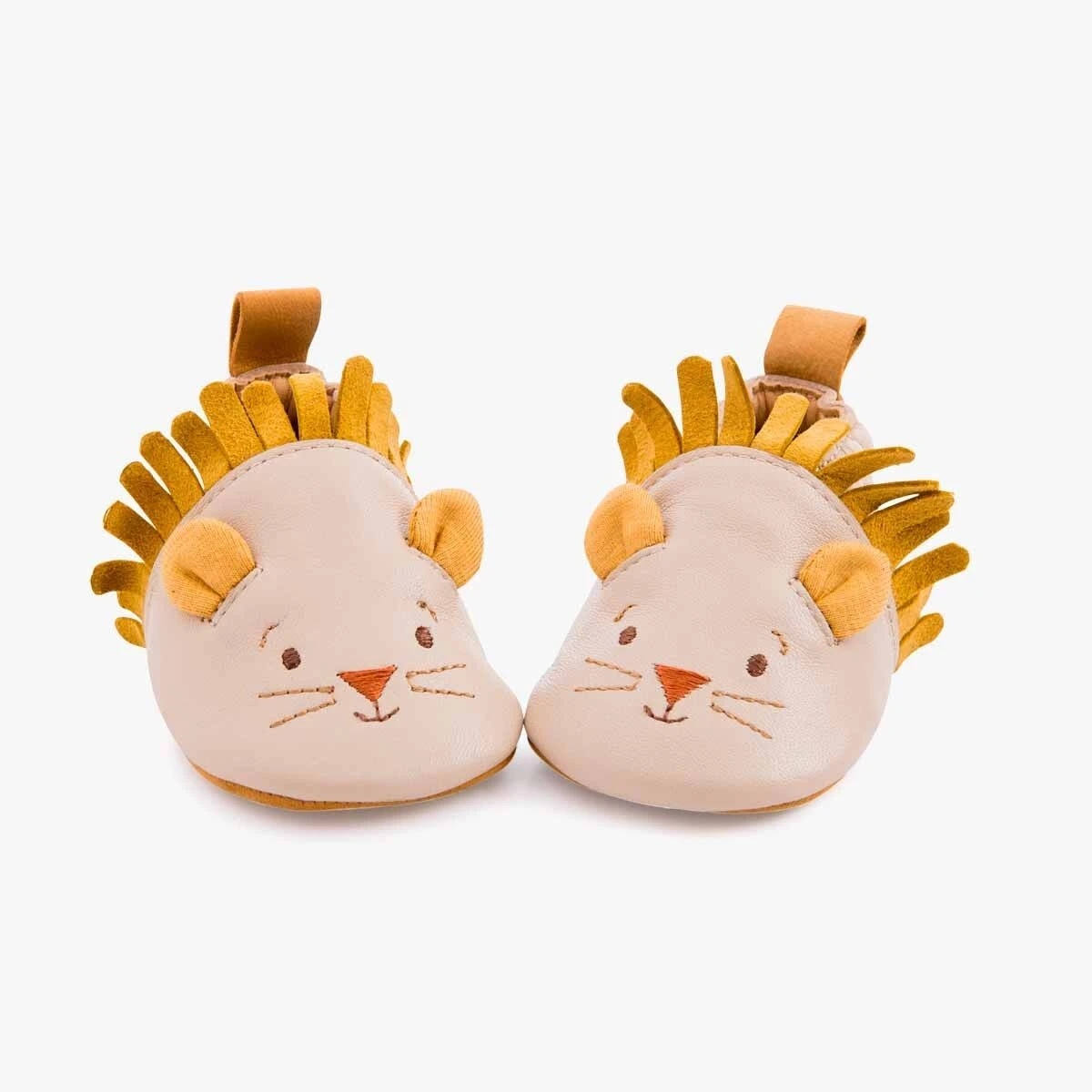 Moulin Roty Chaussons Cuir Lion Beige 0-6 Mois 3 Moulin Roty Chaussons Cuir Lion Beige 0-6 Mois