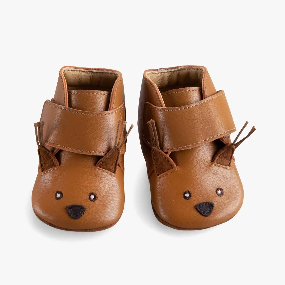 Moulin Roty Chaussons Cuir écureuil Camel 5 Moulin Roty Chaussons Cuir écureuil Camel – Image 3