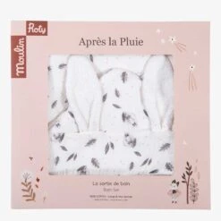 Moulin Roty Sortie De Bain à Broder Lapin -Moulin Roty 715272 4 gris