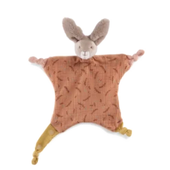 Moulin Roty Doudou Lapin Argile -Moulin Roty Doudou Lapin argile Trois petits lapins Moulin Roty 2 1