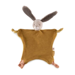 Moulin Roty Doudou Lapin Ocre -Moulin Roty Doudou Lapin ocre Trois petits lapins Moulin Roty 1 1