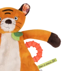Moulin Roty Doudou Attache-tétine Tigre Tiho 7 Moulin Roty Doudou Attache-tétine Tigre Tiho -Moulin Roty Doudou Tigre Tiho Dans la jungle Moulin Roty 2 1