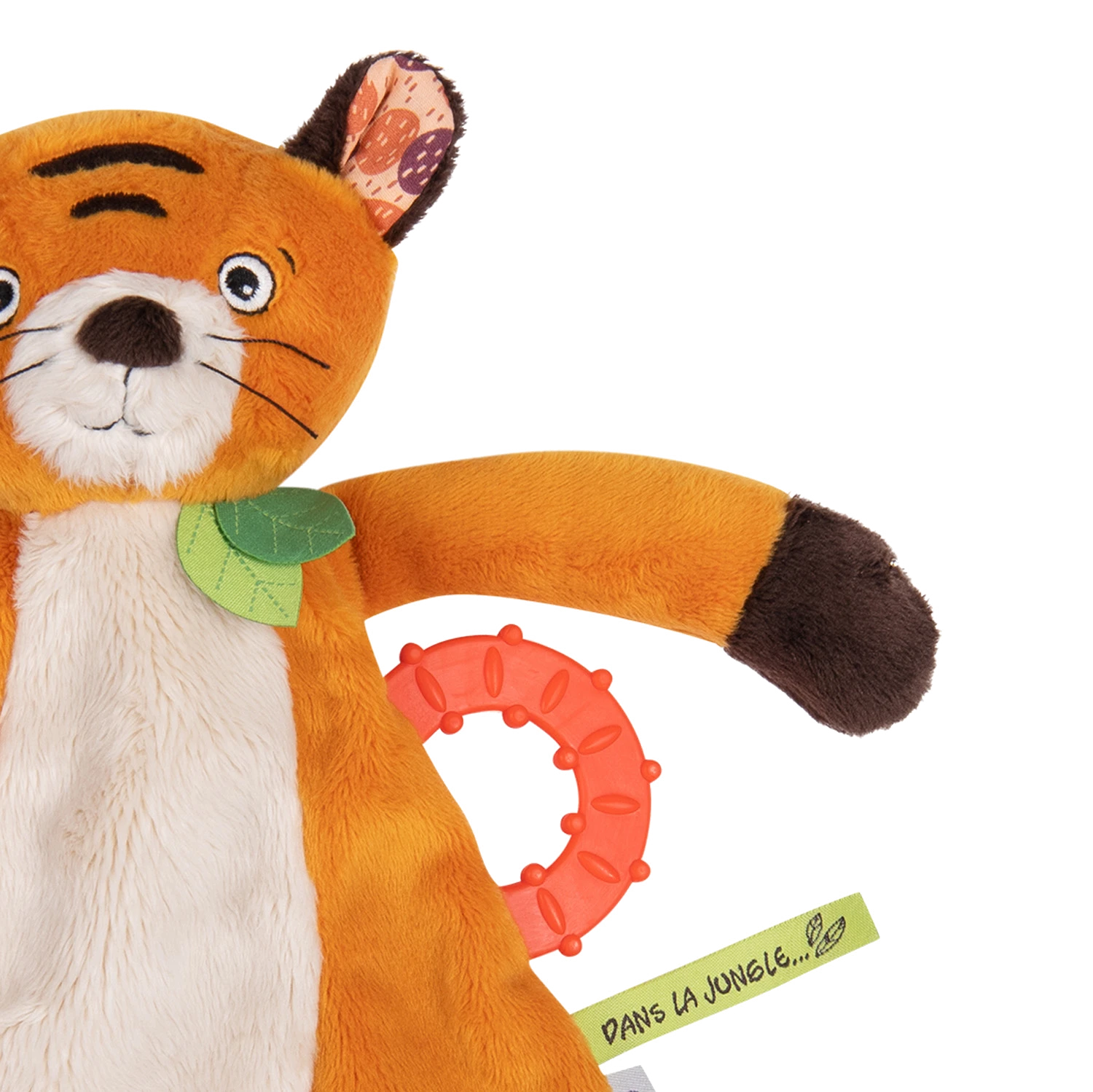 Moulin Roty Doudou Attache-tétine Tigre Tiho 5 Moulin Roty Doudou Attache-tétine Tigre Tiho – Image 3