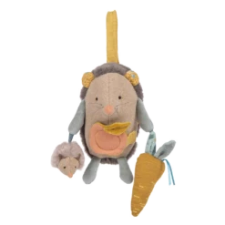 Moulin Roty Hérisson D'activités à Suspendre -Moulin Roty Peluche d activites a suspendre Herisson Trois petits lapins Moulin Roty 1 1