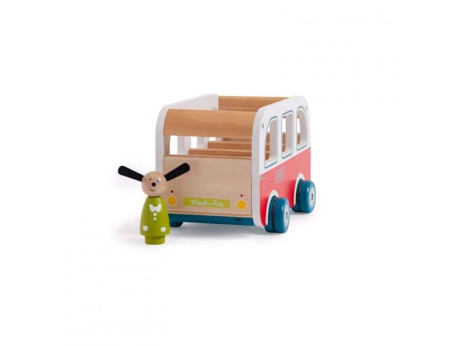 Moulin Roty 632422 - Bus En Bois La Grande Famille 7 Moulin Roty 632422 - Bus En Bois La Grande Famille – Image 5