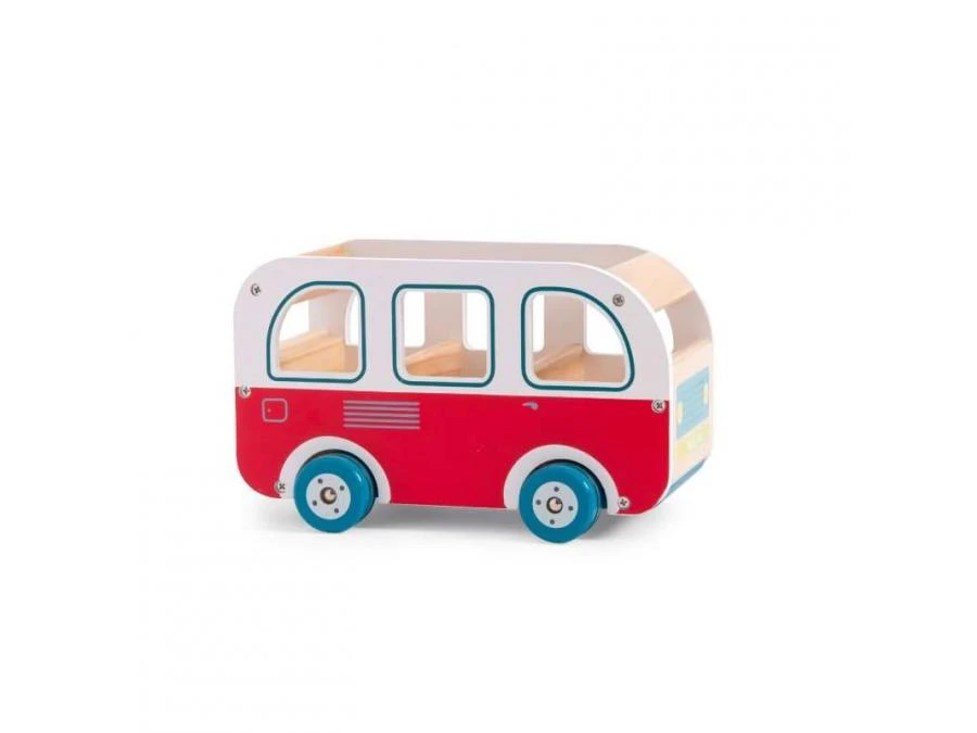 Moulin Roty 632422 - Bus En Bois La Grande Famille 4 Moulin Roty 632422 - Bus En Bois La Grande Famille – Image 2
