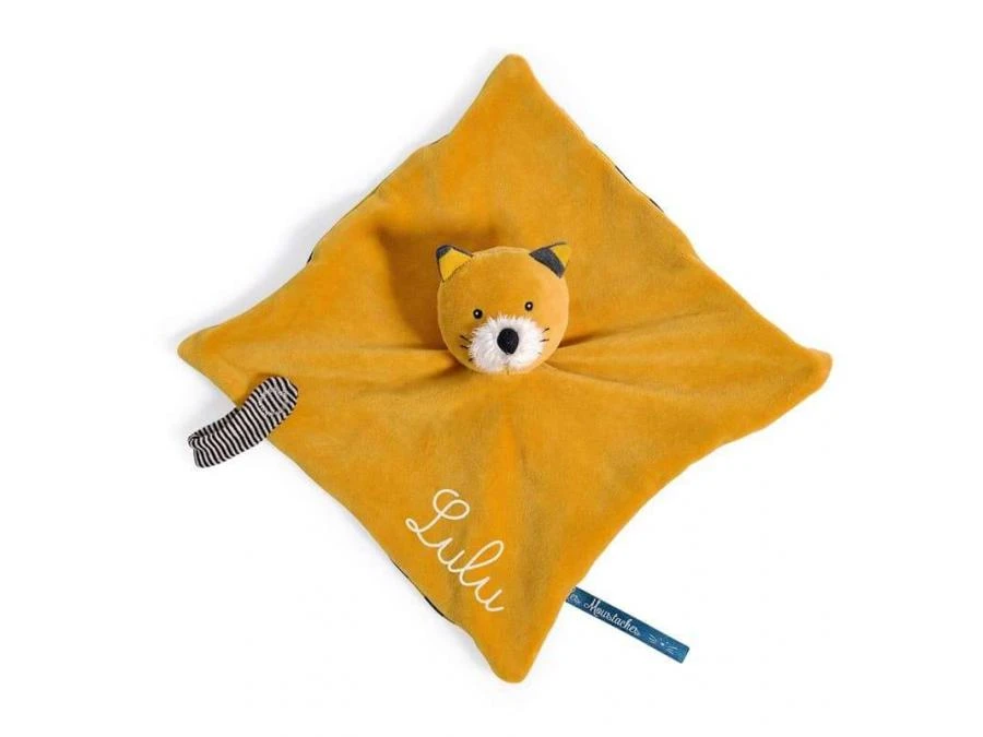 Moulin Roty 666016 - Doudou Chat Moutarde Lulu Les Moustaches 5 Moulin Roty 666016 - Doudou Chat Moutarde Lulu Les Moustaches – Image 3