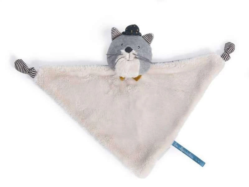 Moulin Roty 666017 - Doudou Chat Gris Clair Fernand Les Moustaches 4 Moulin Roty 666017 - Doudou Chat Gris Clair Fernand Les Moustaches – Image 2