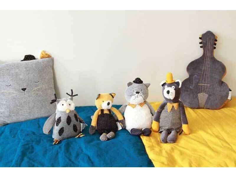 Moulin Roty 666022 - Poupée Chat Gris Clair Fernand Les Moustaches 5 Moulin Roty 666022 - Poupée Chat Gris Clair Fernand Les Moustaches – Image 3