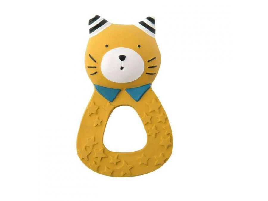 Moulin Roty 666372 - Anneau Caoutchouc Naturel Chat Moutarde Les Moustaches 3 Moulin Roty 666372 - Anneau Caoutchouc Naturel Chat Moutarde Les Moustaches