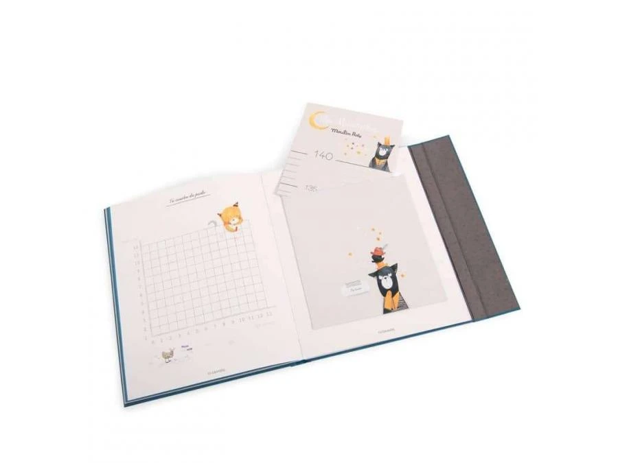 Moulin Roty 666600 - Livre De Naissance Les Moustaches (80 Pages) 6 Moulin Roty 666600 - Livre De Naissance Les Moustaches (80 Pages) – Image 4