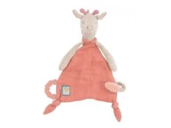 Moulin Roty 669017 - Doudou Attache-tétine Girafe Sous Mon Baobab