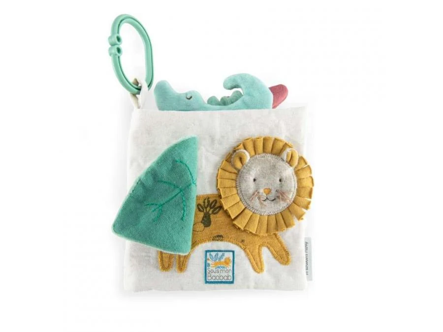 Moulin Roty 669082 - Livre Tissu D'activités Sous Mon Baobab 4 Moulin Roty 669082 - Livre Tissu D'activités Sous Mon Baobab – Image 2