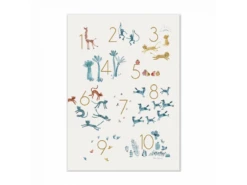 Moulin Roty 669137 - Affiche Chiffres 50x70cm Sous Mon Baobab