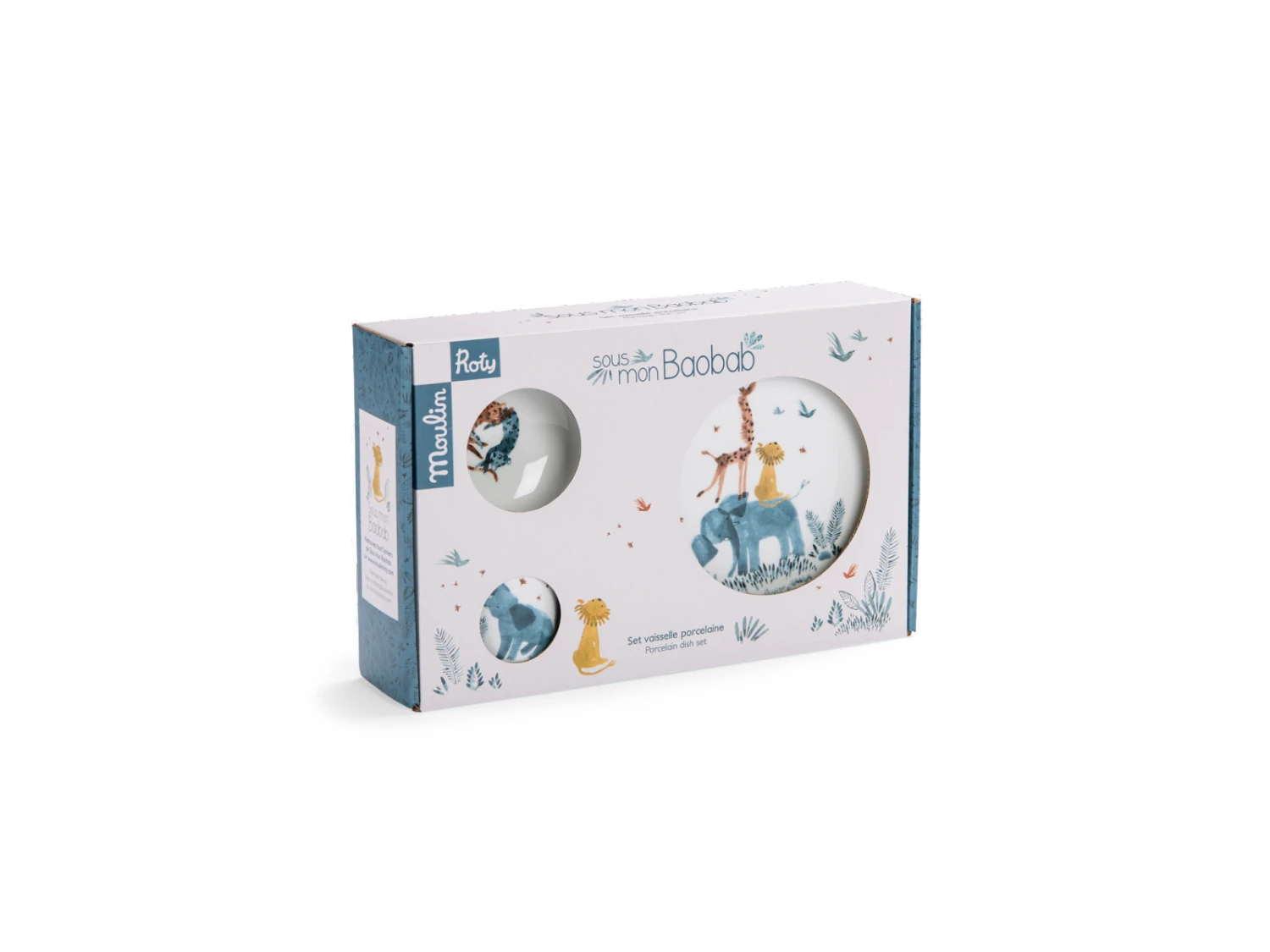 Moulin Roty 669232 - Set Vaisselle Porcelaine Sous Mon Baobab 12 Moulin Roty 669232 - Set Vaisselle Porcelaine Sous Mon Baobab – Image 10