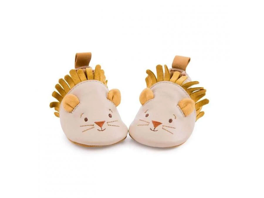 Moulin Roty 669756 - Chaussons Cuir Lion Beige Sous Mon Baobab 18/24 M 4 Moulin Roty 669756 - Chaussons Cuir Lion Beige Sous Mon Baobab 18/24 M – Image 2