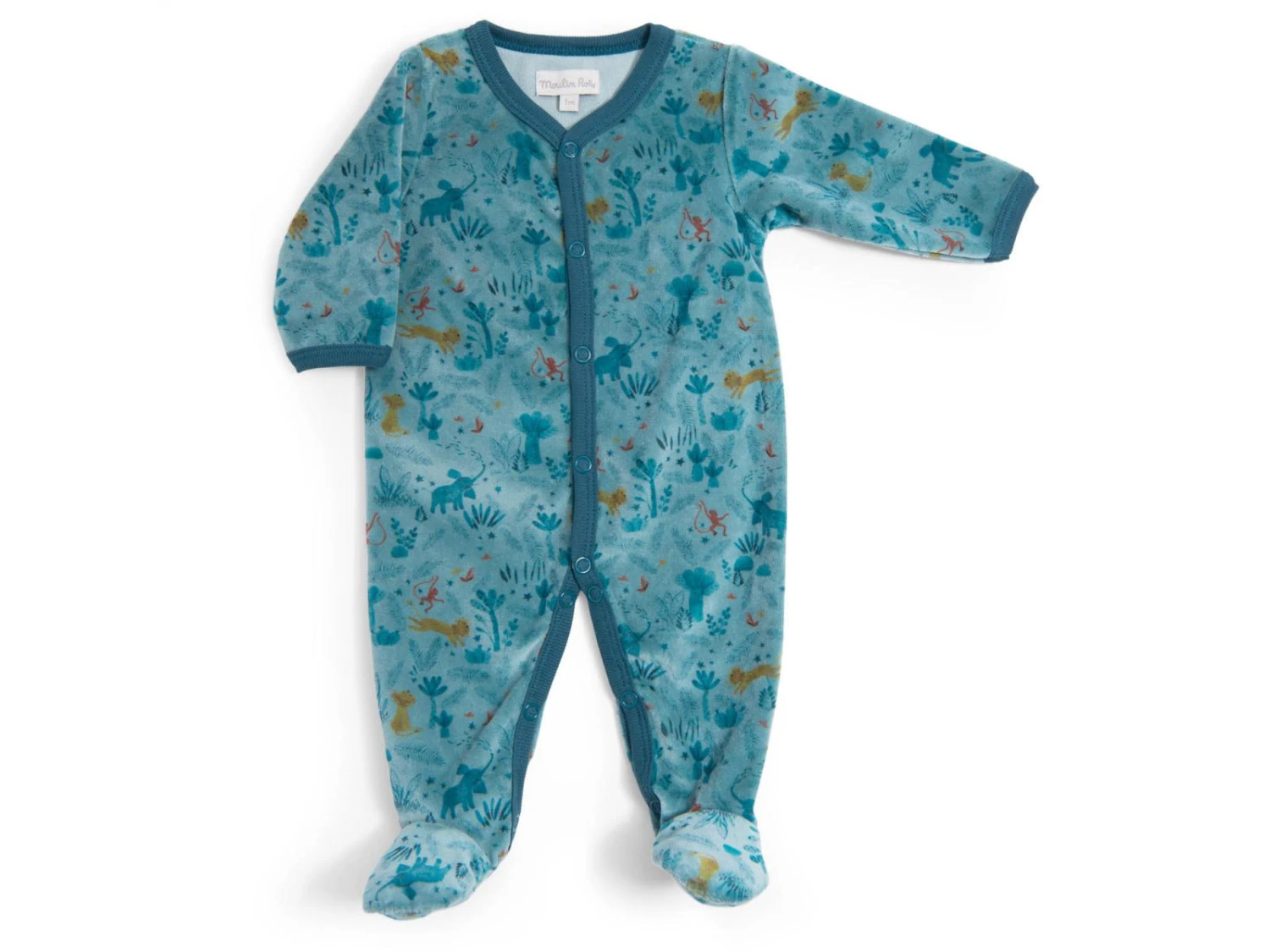 Moulin Roty 669805 - Pyjama 3m Velours Bleu Nuit Sous Mon Baobab 3 Moulin Roty 669805 - Pyjama 3m Velours Bleu Nuit Sous Mon Baobab