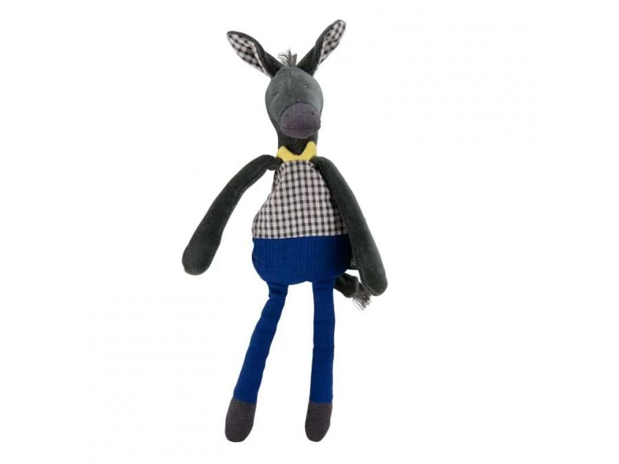 Moulin Roty 675005 - Doudou-hochet âne Pomme Des Bois 4 Moulin Roty 675005 - Doudou-hochet âne Pomme Des Bois – Image 2