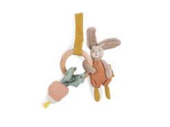 Moulin Roty 678009 - Hochet Anneau Bois Lapin Trois Petits Lapins