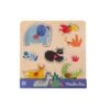 Moulin Roty 679104 - Puzzle Encastrable 5 Animaux Les Toupitis