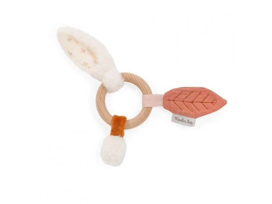 Moulin Roty 715001 - Anneau-hochet Bois Lapin Après La Pluie 4 Moulin Roty 715001 - Anneau-hochet Bois Lapin Après La Pluie – Image 2