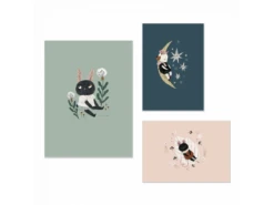 Moulin Roty 715137 - Set De 3 Affiches Après La Pluie