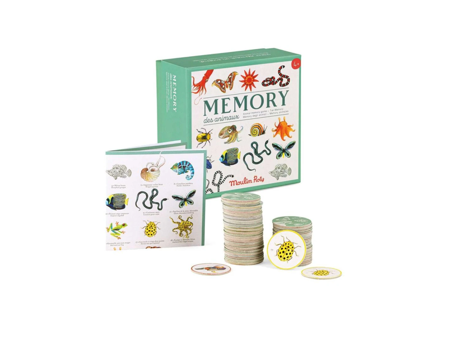 Moulin Roty 719364 - Mémory Des Animaux Tout Autour Du Monde 3 Moulin Roty 719364 - Mémory Des Animaux Tout Autour Du Monde